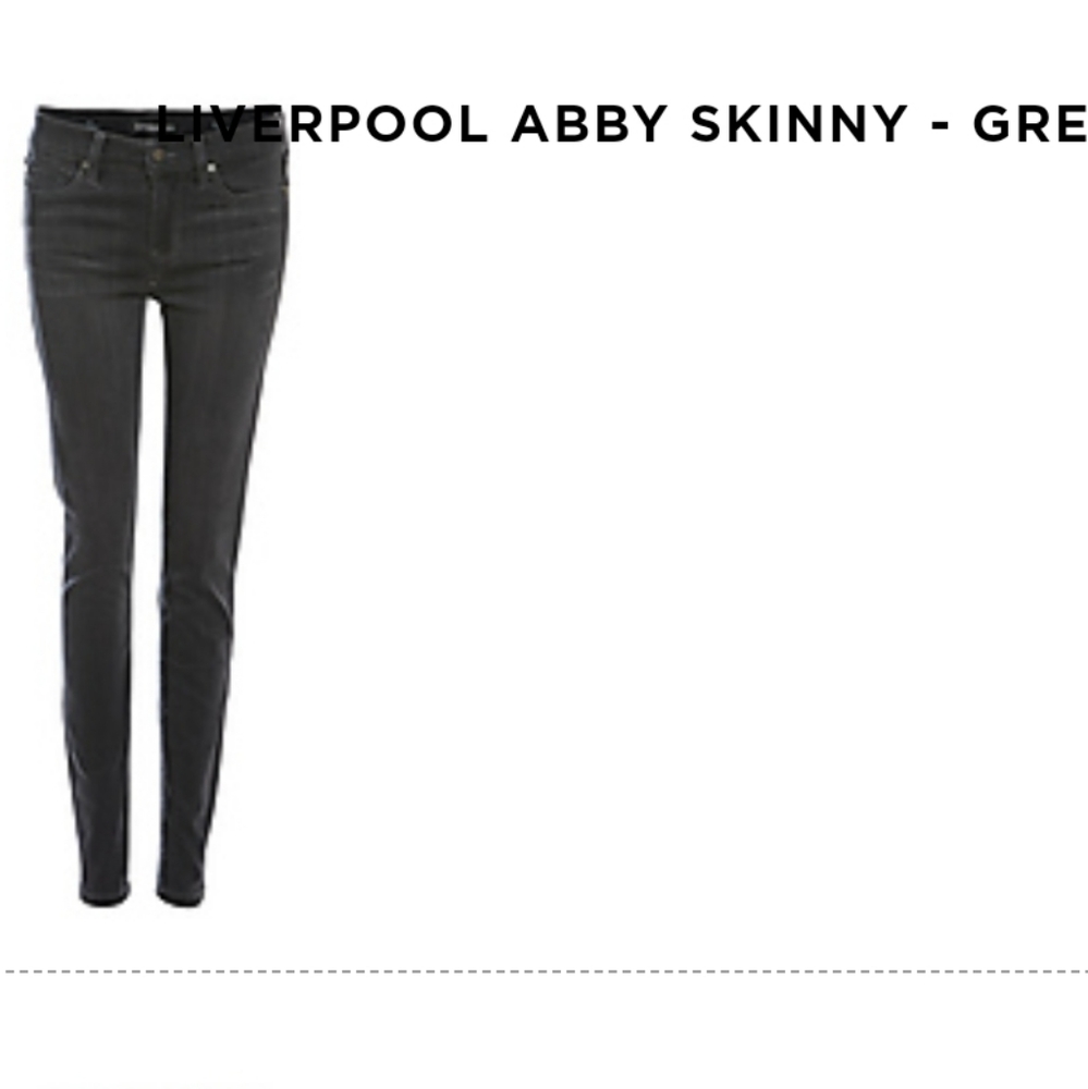 Liverpool dark Grey skinny jeans 28/6